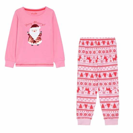 Be You Santa Pj In88 Розово Детски пижами