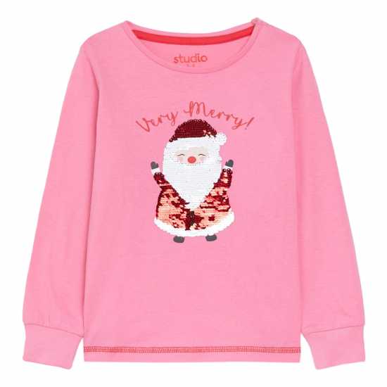 Be You Santa Pj In88 Розово Детски пижами