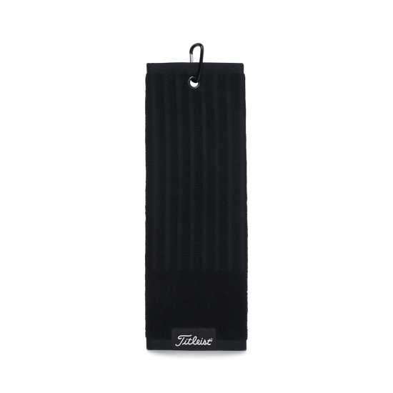 Titleist Tri Cart Towel Black Хавлиени кърпи