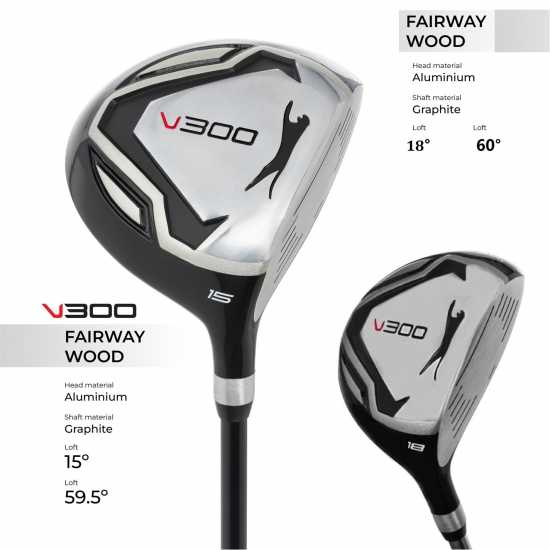 Slazenger Mens V300 Golf Fairway Graphite Shaft  Голф пълна разпродажба