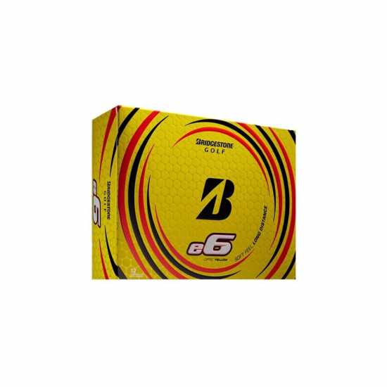 Bridgestone E6 12 Pack Golf Balls Жълто Голф топки