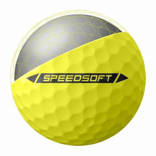 Taylormade Speedsoft 00 Жълто Голф топки