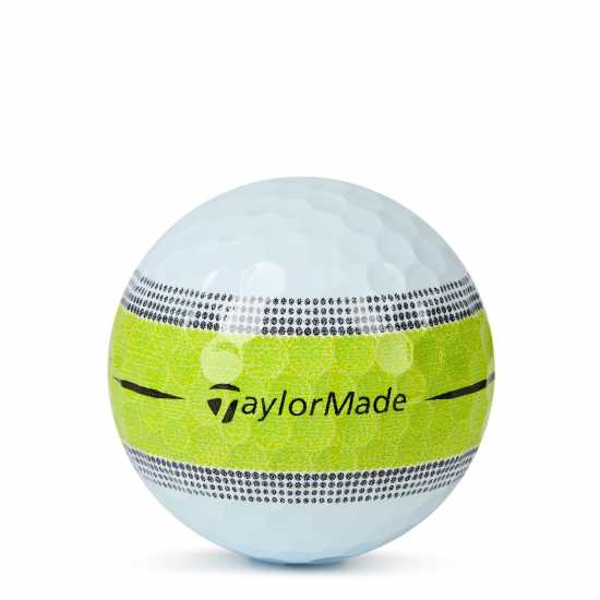 Taylormade Resp Stripe 10 Wht/Grn Голф топки