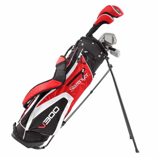 Slazenger Men's V300 Golf Package Set with Stand Bag (Full Graphite Shafts)  Комплекти голф стикове