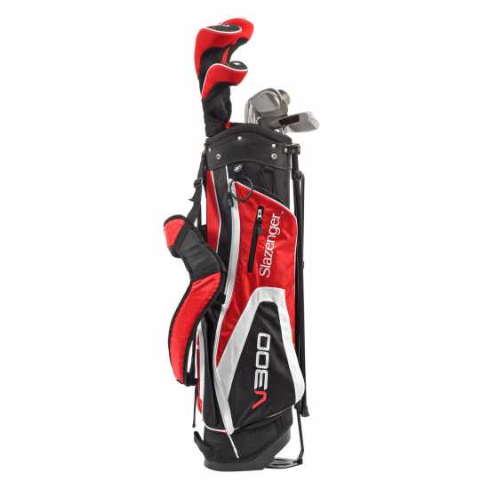 Slazenger Men's V300 Golf Package Set with Stand Bag (Full Graphite Shafts)  Комплекти голф стикове