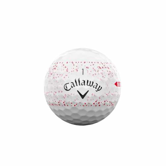 Callaway Supersoft Splatter Ball Червено Голф топки