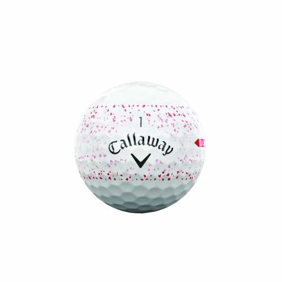 Callaway Supersoft Splatter Ball Червено Голф топки