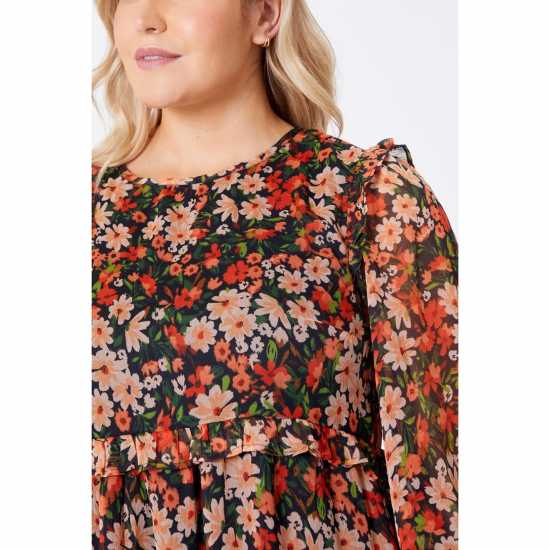 Средна Рокля Be You Floral Midi Dress  