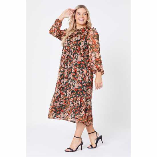 Средна Рокля Be You Floral Midi Dress  