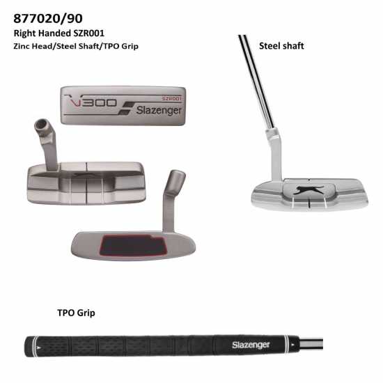 Slazenger V300 Putter Available In Right And Left Hand Дясна ръка SZR001 Голф пълна разпродажба