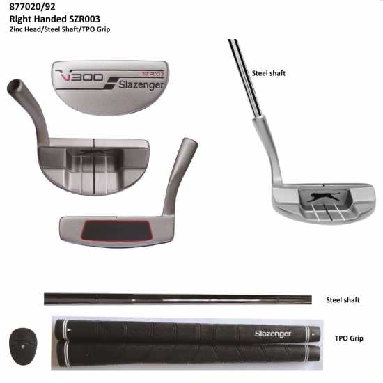 Slazenger V300 Putter Available In Right And Left Hand Дясна ръка SZR003 Голф пълна разпродажба