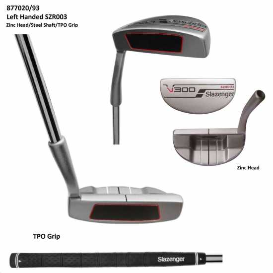 Slazenger V300 Putter Available In Right And Left Hand Ляво Ръкав SZR003 Голф пълна разпродажба