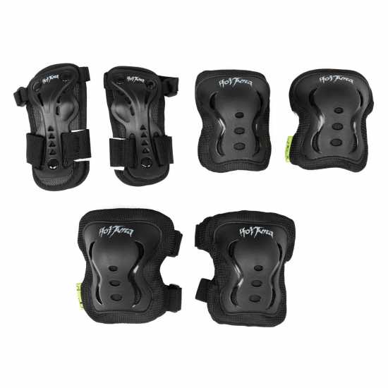 Hot Tuna Knee Pads Elbow Pad Wrist Guards Protective Gear Set Black Детски ролкови кънки