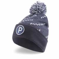 Puma Pom Pom Beanie Sn99 Морско синьо/Бяло Шапки с козирка