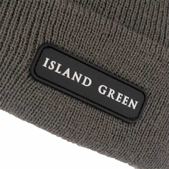 Island Green Beanie Mens Угъл 