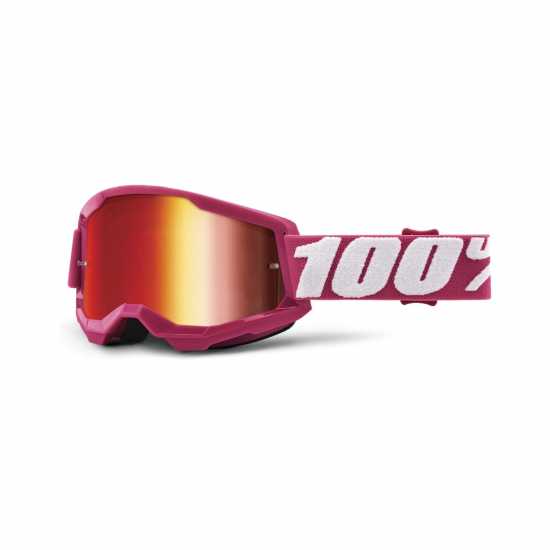 100 Percent Strata 2 Mirror Goggle Флетчър/Червен Колоездачни аксесоари