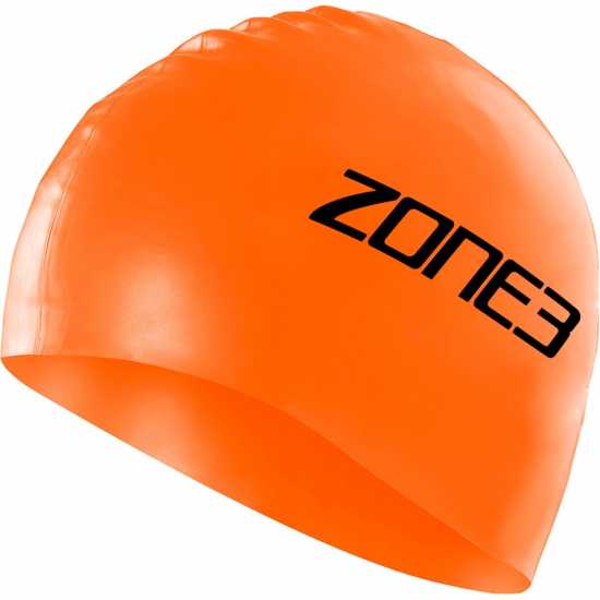 Zone3 Silicone Swim Cap Оранжево Дамски бански