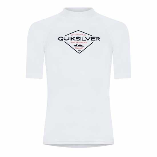 Quiksilver Rash Vest Sn43 Бяло Воден спорт