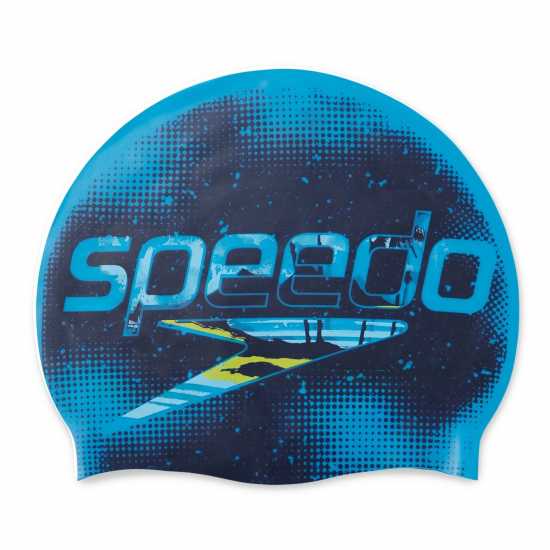 Speedo Reversible Slogan Cap Juniors  Детски бански и бикини