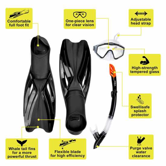 Gul Snorkel, Mask, And Fin Set For Adults  Дамски бански