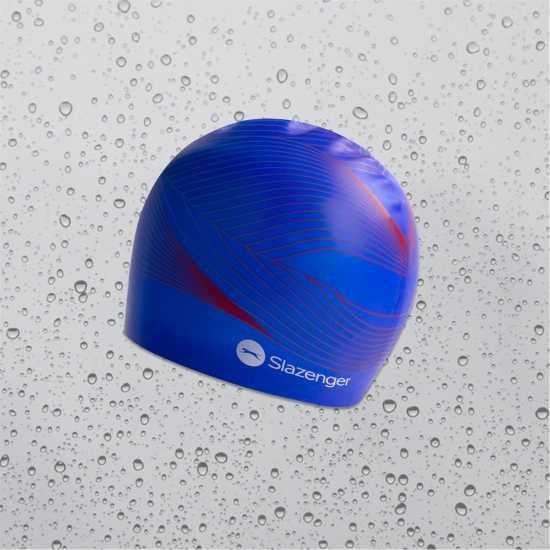 Slazenger Print Swim Cap Черно/Жълто/Зелено Дамски бански