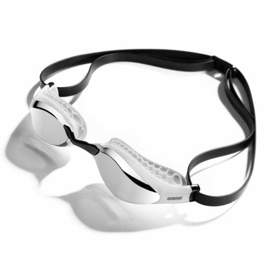 Arena Air Speed Mirror Goggle Сребро/Бяло Плувни очила и шапки