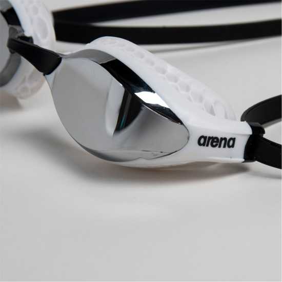 Arena Air Speed Mirror Goggle Сребро/Бяло Плувни очила и шапки