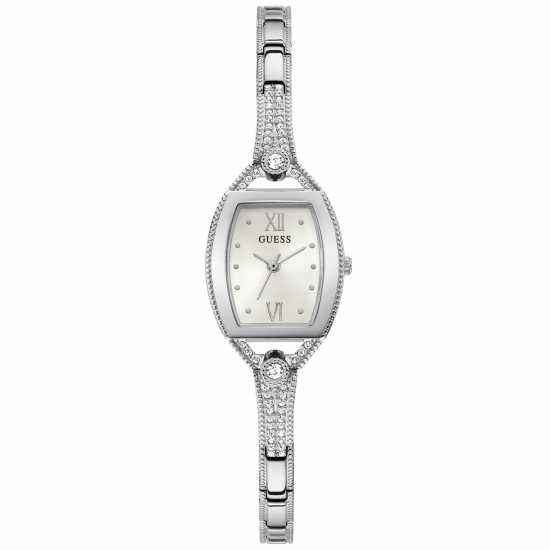 Guess Silver Watch With Rectangle Case  Часовници