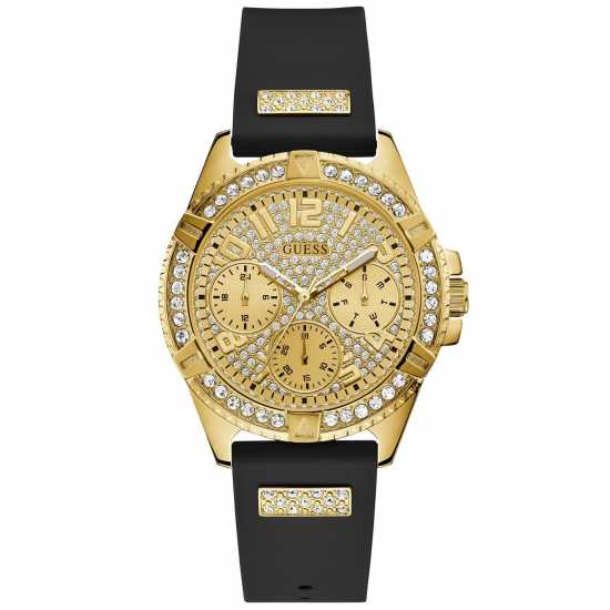 Guess Gold Watch With Black Strap  Часовници