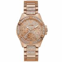 Guess Rose Gold Watch With Crystals