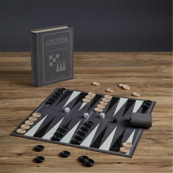 Hasbro Checkers & Backgammon Vintage Bookshelf Edition  Подаръци и играчки