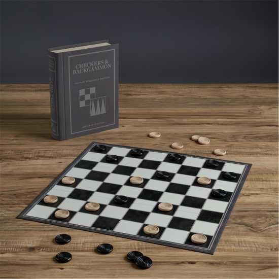 Hasbro Checkers & Backgammon Vintage Bookshelf Edition  Подаръци и играчки