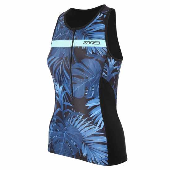 Zone3 Activate+ Tropical Palm Sleeveless Tri Top  Дамски тениски с яка