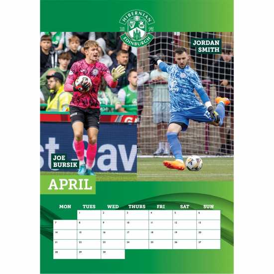 Grange Team Calendar25 51 Хиберниан Футболни аксесоари