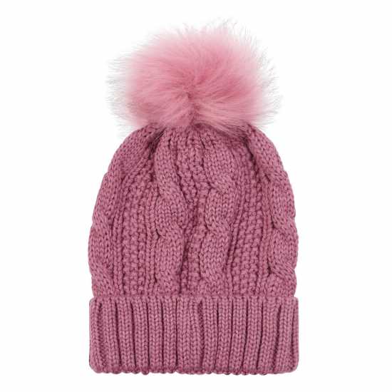 Lyle And Scott Pom Pom Beanie Jn99 Мела Маув 