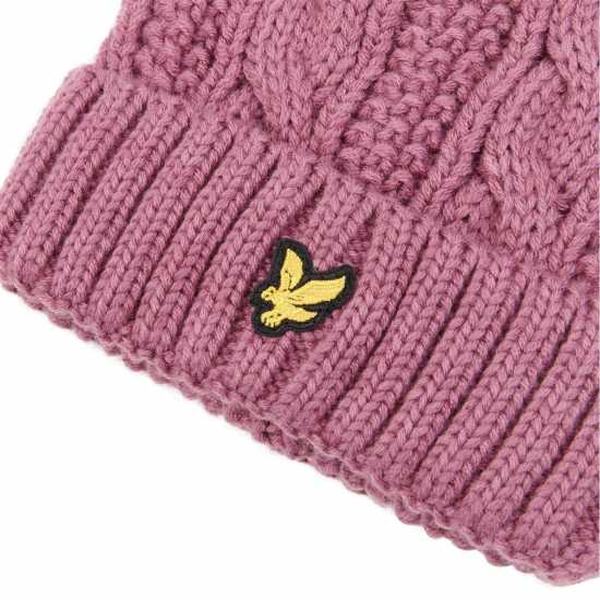 Lyle And Scott Pom Pom Beanie Jn99 Мела Маув 