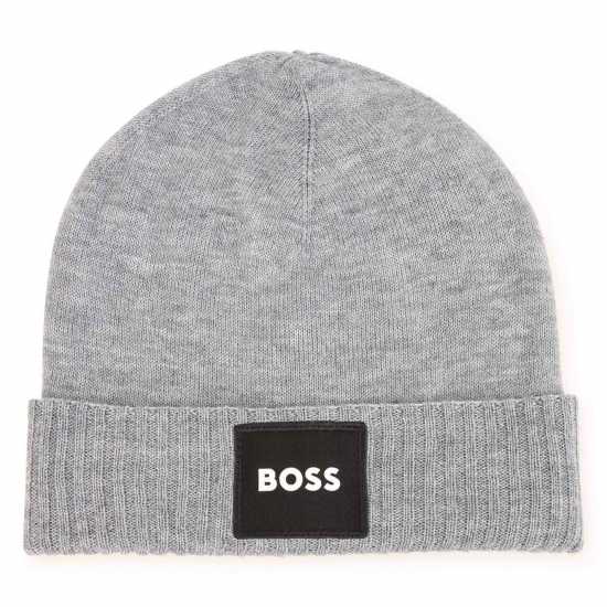 Hugo Boss Boss Branded Patch Beanie Junior Сиво A32 