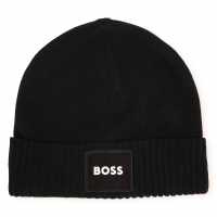 Hugo Boss Boss Branded Patch Beanie Junior Черно 09B 