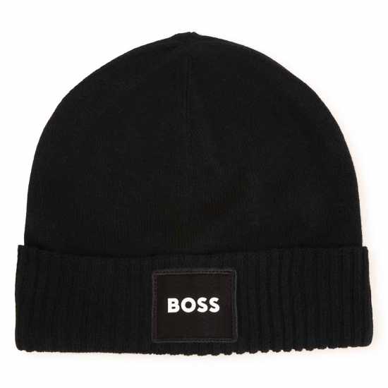 Hugo Boss Boss Branded Patch Beanie Junior Черно 09B 