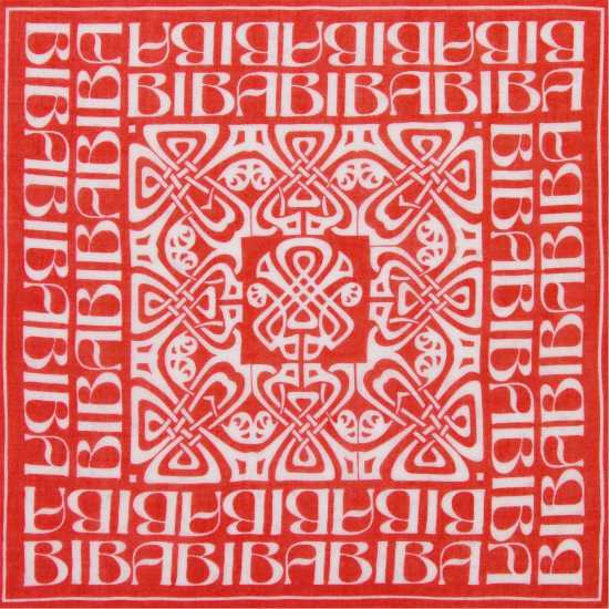 Biba Шал С Лого Blair Logo Scarf Оранжево/Бяло Зимни аксесоари