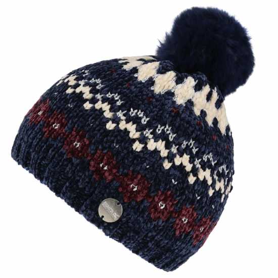 Regatta Hedy Lux Iii Bobble Hat Beany Unisex Kids Морска синьо Почистване и импрегниране