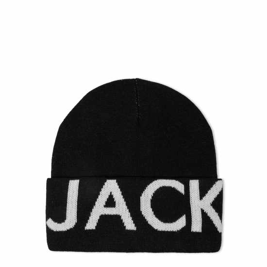 Jack Wills Apres Beanie 51 Черно Шапки с козирка