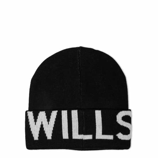 Jack Wills Apres Beanie 51 Черно Шапки с козирка