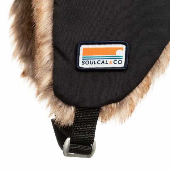 Soulcal Trapper Hat Adults Черно Шапки с козирка