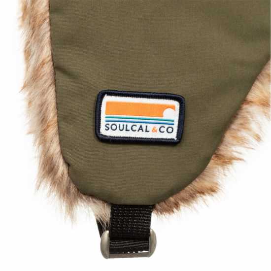 Soulcal Trapper Hat Adults Зелено Шапки с козирка