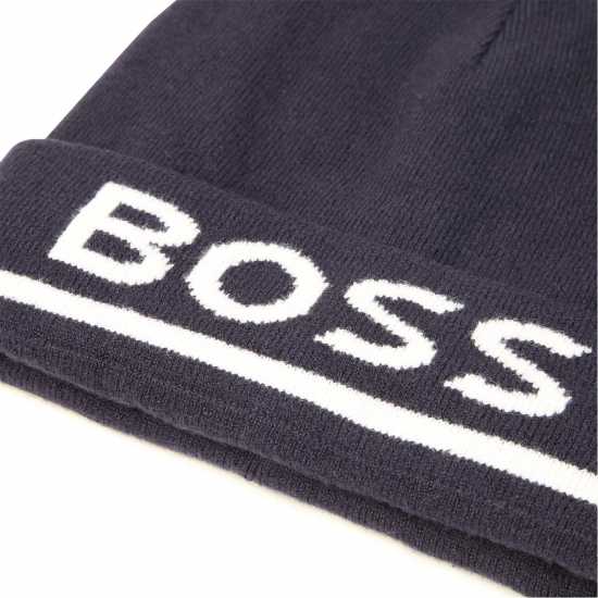 Hugo Boss Шапка За Момчета Boss Logo Print Beanie Junior Boys Нави 849 Шапки с козирка