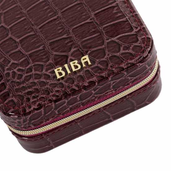 Biba Biba Small  Jewel Box Бордо Крокодил Пътни принадлежности