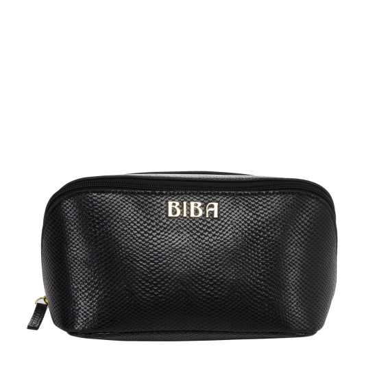 Biba Biba Cosmetic Bag Черна змия Пътни принадлежности