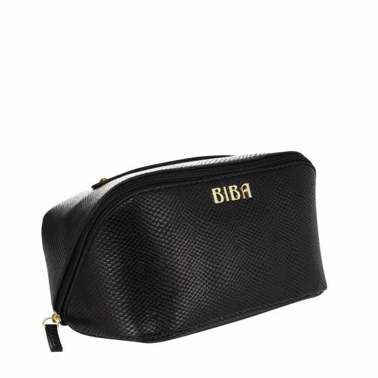 Biba Biba Cosmetic Bag Черна змия Пътни принадлежности