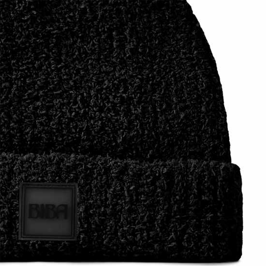 Biba Teddy Beanie Черно Шапки с козирка